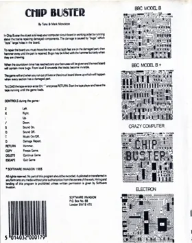 Chip Buster (19xx)(Software Invasion) box cover back